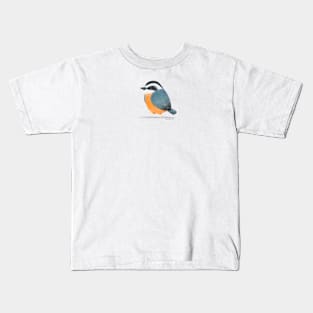 Eurasian Nuthatch Bird Kids T-Shirt